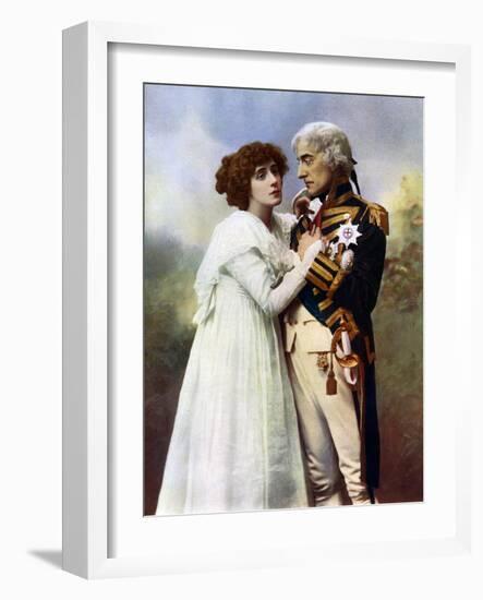 Johnston Forbes-Robertson (1853-193) and Mrs Patrick Campbell (1865-194), 1899-1900-W&d Downey-Framed Giclee Print