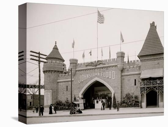 Johnstown Flood, Coney Island, N.Y.-null-Stretched Canvas