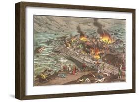 Johnstown Flood-null-Framed Art Print
