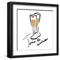 Joie de Vivire Champagne-OnRei-Framed Art Print