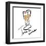 Joie de Vivire Champagne-OnRei-Framed Art Print