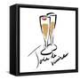 Joie de Vivire Champagne-OnRei-Framed Stretched Canvas