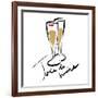 Joie de Vivire Champagne-OnRei-Framed Art Print