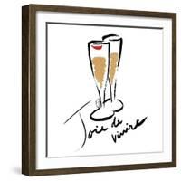 Joie de Vivire Champagne-OnRei-Framed Art Print