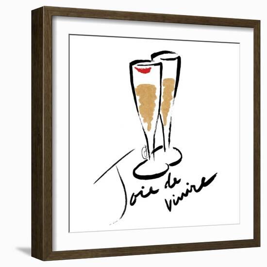 Joie de Vivire Champagne-OnRei-Framed Art Print