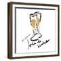 Joie de Vivire Champagne-OnRei-Framed Art Print