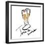 Joie de Vivire Champagne-OnRei-Framed Art Print