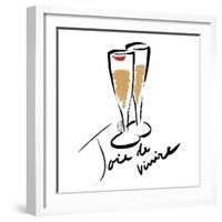 Joie de Vivire Champagne-OnRei-Framed Art Print