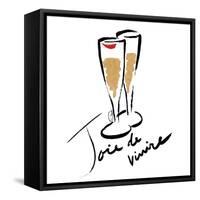 Joie de Vivire Champagne-OnRei-Framed Stretched Canvas