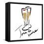 Joie de Vivire Champagne-OnRei-Framed Stretched Canvas