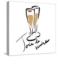 Joie de Vivire Champagne-OnRei-Stretched Canvas