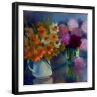 Joie des Fleur, 2021, (oil on canvas)-Lee Campbell-Framed Giclee Print