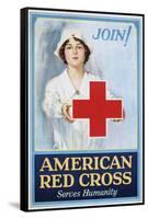 Join! American Red Cross Serves Humanity Poster-Lawrence Wilbur-Framed Stretched Canvas