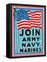 Join Army Navy Marines-null-Framed Stretched Canvas