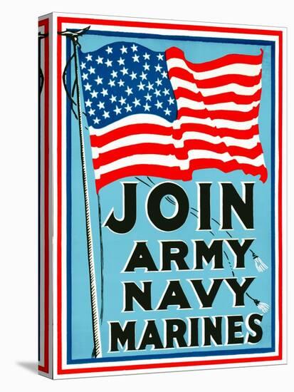 Join Army Navy Marines-null-Stretched Canvas