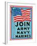 Join Army Navy Marines-null-Framed Giclee Print