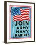 Join Army Navy Marines-null-Framed Giclee Print