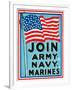 Join Army Navy Marines-null-Framed Giclee Print