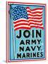 Join Army Navy Marines-null-Stretched Canvas