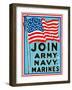 Join Army Navy Marines-null-Framed Giclee Print