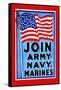 Join, Army, Navy, Marines-null-Framed Stretched Canvas