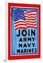 Join, Army, Navy, Marines-null-Framed Art Print