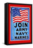 Join, Army, Navy, Marines-null-Framed Stretched Canvas