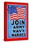 Join, Army, Navy, Marines-null-Stretched Canvas