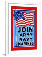 Join, Army, Navy, Marines-null-Framed Art Print