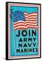 Join Army Navy Marines-Trends International-Framed Poster