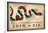 Join or Die Cartoon, 1754-null-Framed Giclee Print