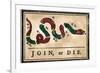 Join or Die Cartoon, 1754-null-Framed Giclee Print