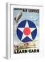 Join the Air Service'- American Recruiting Poster-null-Framed Giclee Print