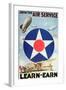 Join the Air Service'- American Recruiting Poster-null-Framed Giclee Print