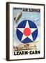 Join the Air Service'- American Recruiting Poster-null-Framed Giclee Print