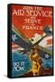 Join the Air Service and Serve in France Recruiting Poster-J. Paul Verrees-Framed Stretched Canvas