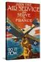 Join the Air Service and Serve in France Recruiting Poster-J. Paul Verrees-Stretched Canvas