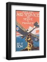 Join The Air Service And Serve In France-J^ Paul Verrees-Framed Premium Giclee Print