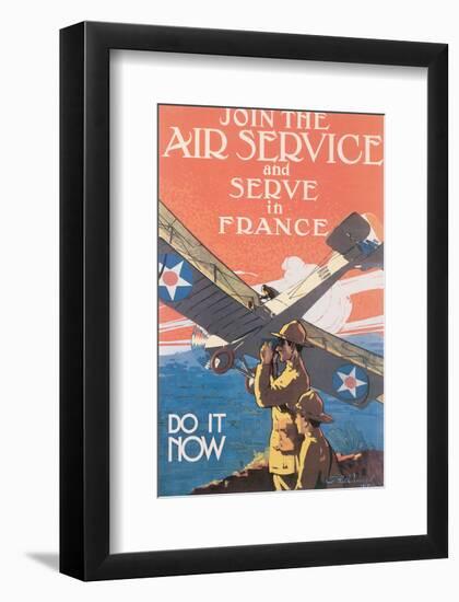 Join The Air Service And Serve In France-J^ Paul Verrees-Framed Premium Giclee Print