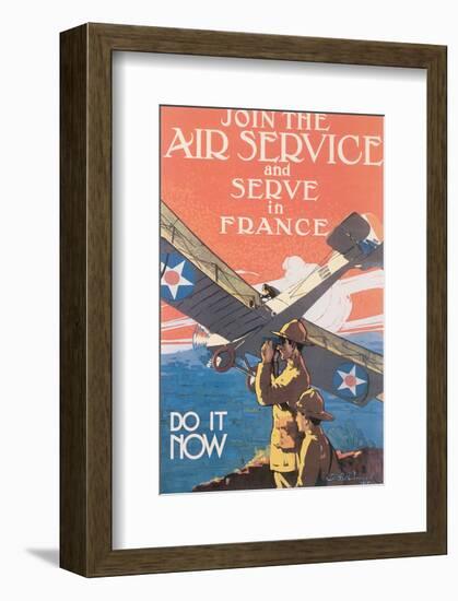 Join The Air Service And Serve In France-J^ Paul Verrees-Framed Premium Giclee Print