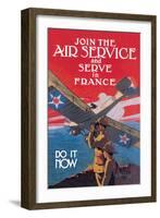 Join the Air Service and Serve in France-Jozef Paul Verrees-Framed Art Print