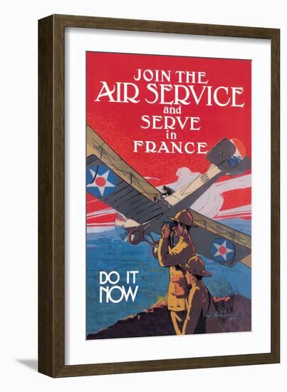 Join the Air Service and Serve in France-Jozef Paul Verrees-Framed Art Print