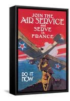 Join the Air Service and Serve in France-Jozef Paul Verrees-Framed Stretched Canvas