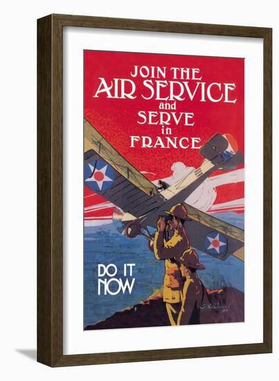 Join the Air Service and Serve in France-Jozef Paul Verrees-Framed Art Print