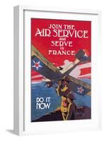 Join the Air Service and Serve in France-Jozef Paul Verrees-Framed Art Print