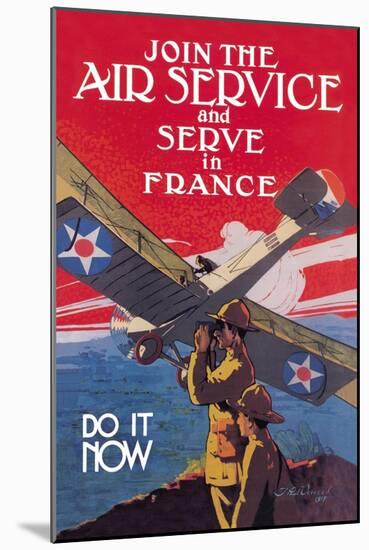 Join the Air Service and Serve in France-Jozef Paul Verrees-Mounted Art Print