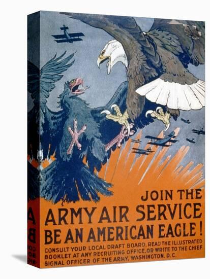 "Join the Army Air Service, Be an American Eagle!", c.1917-Charles Livingston Bull-Stretched Canvas