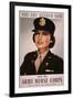 Join the Army Nurse Corps, 1943 Recruiting Poster For US Army Nurses-null-Framed Art Print