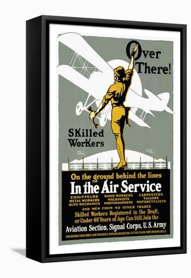 Join the Aviation Section of the Signal Corps-Louis Fancher-Framed Stretched Canvas