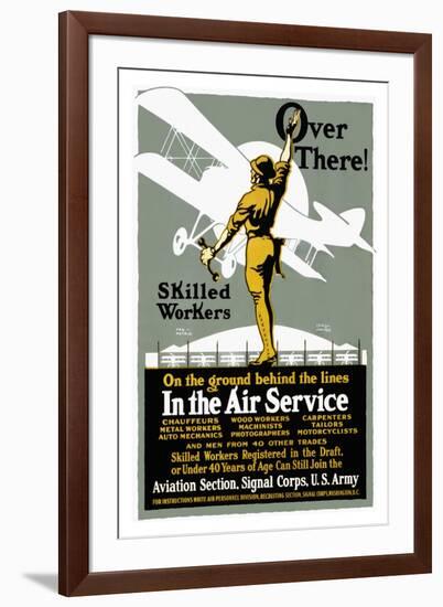 Join the Aviation Section of the Signal Corps-Louis Fancher-Framed Art Print